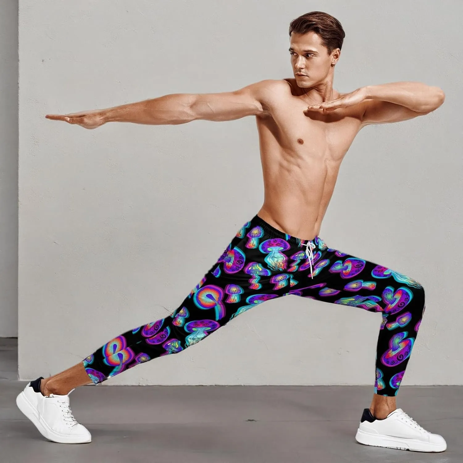 Joggers for Men Funny Pants Casual Track Pants Rave Outfit Athletic Trousers