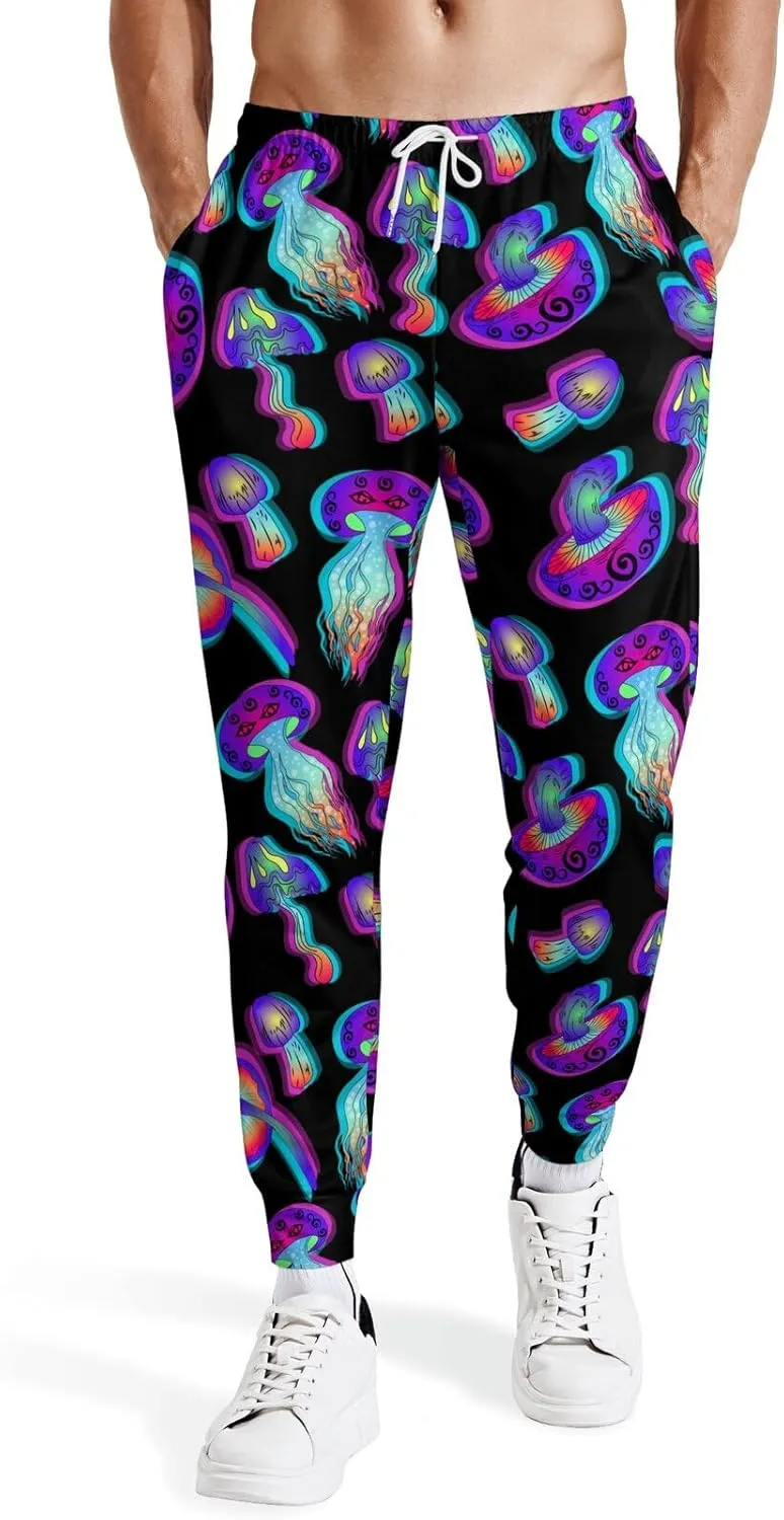Joggers for Men Funny Pants Casual Track Pants Rave Outfit Athletic Trousers