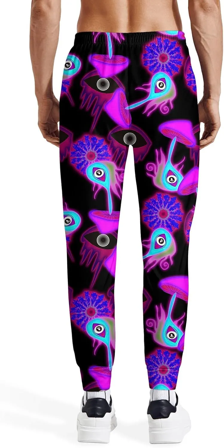 Joggers for Men Funny Pants Casual Track Pants Rave Outfit Athletic Trousers