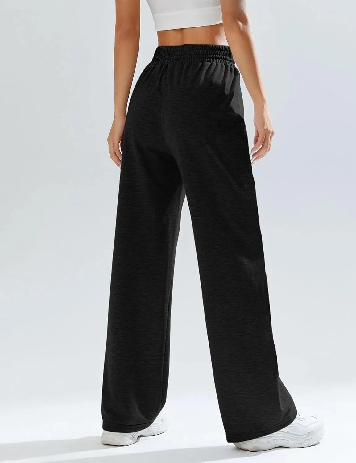 Kiench Teens Girls' Straight Leg Sweatpants High Waisted Baggy Joggers Drawstring