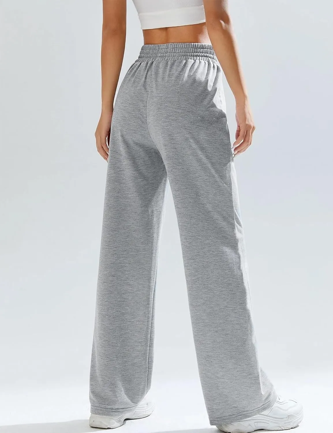 Kiench Teens Girls' Straight Leg Sweatpants High Waisted Baggy Joggers Drawstring