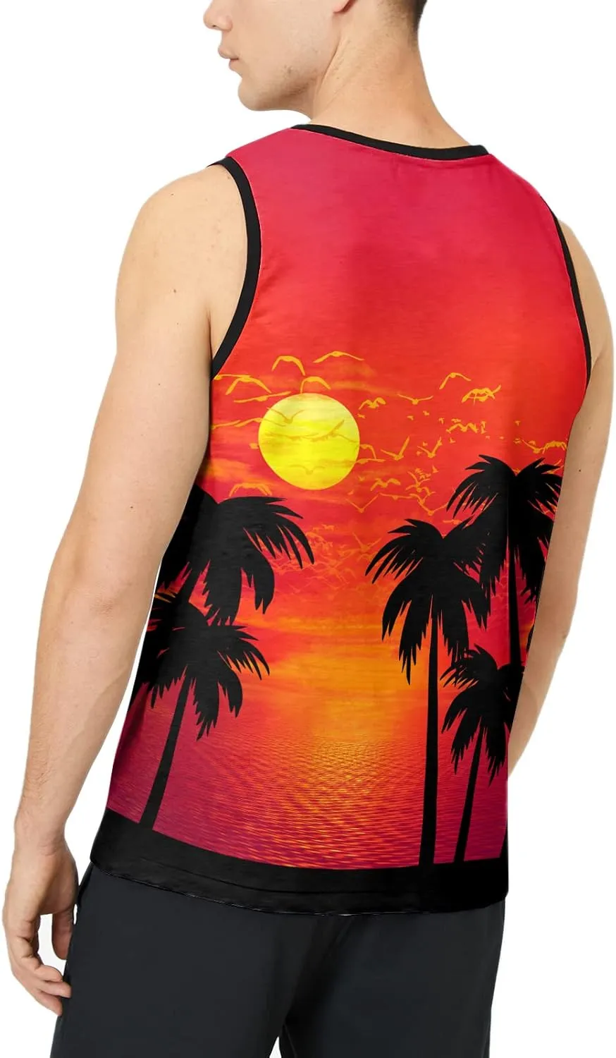 LAIDIPAS Men's 3D Tank Tops Summer Casual Novelty Sleeveless Shirt Unisex Colorful Graphics Top Tees Shirt