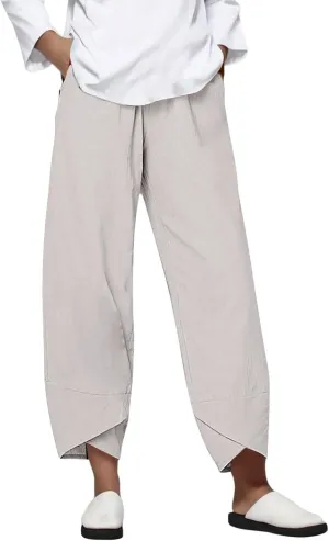 LCMTWX Capris for Women Pockets for Women Casual Stretch High Waisted Yoga Leggings Comfy Wide Leg Pants Womens Pull On