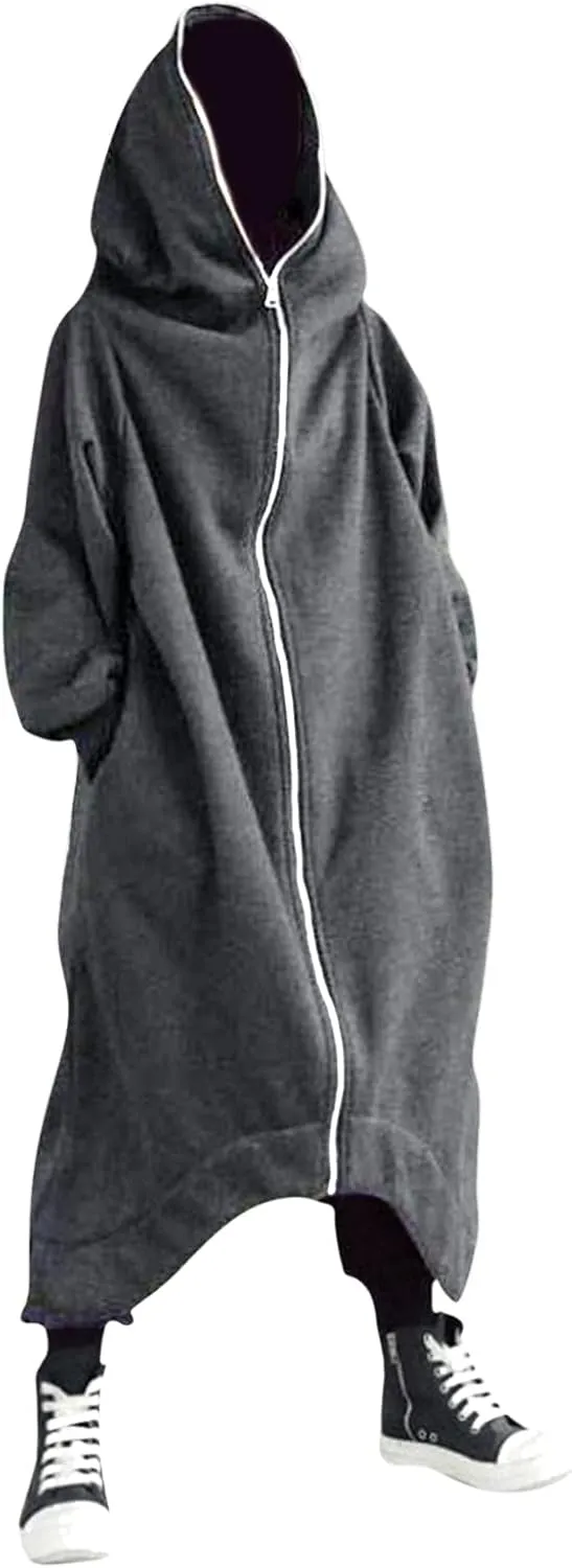 LCMTWX Hoodies for Guys Winter Casual Loose Solid Hooded Sweater Top With Zip Pockets With Zip Pockets With Zip
