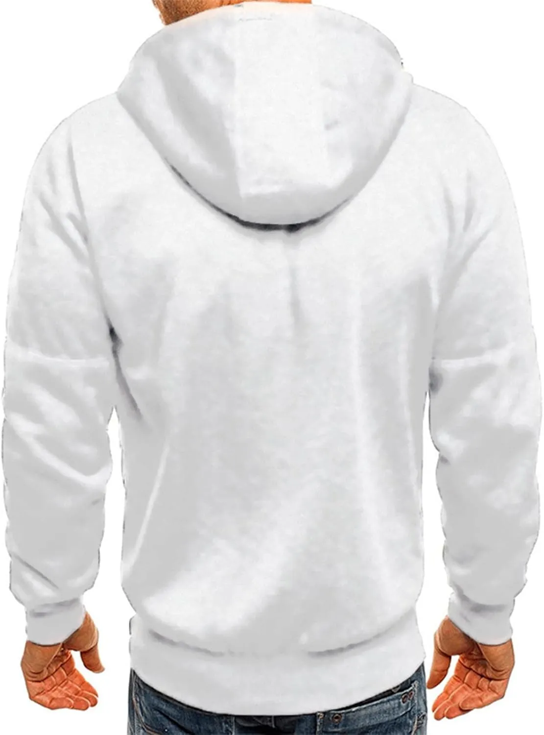 LCMTWX Hoodies for Men Hoodie Splicing Large Size Sweater Jacket Midweight Fleece Sweatshirt Solid Color Sweatshirt With