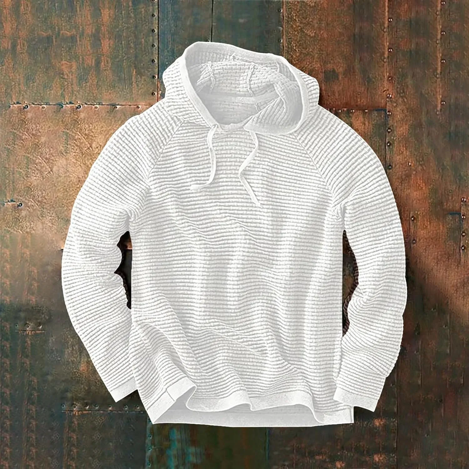 LCMTWX Mens Hoodies Pullover Casual Loose Solid Hooded Sweater Top Pullover Hooded Sweatshirt for Men Heavyweight Fleece