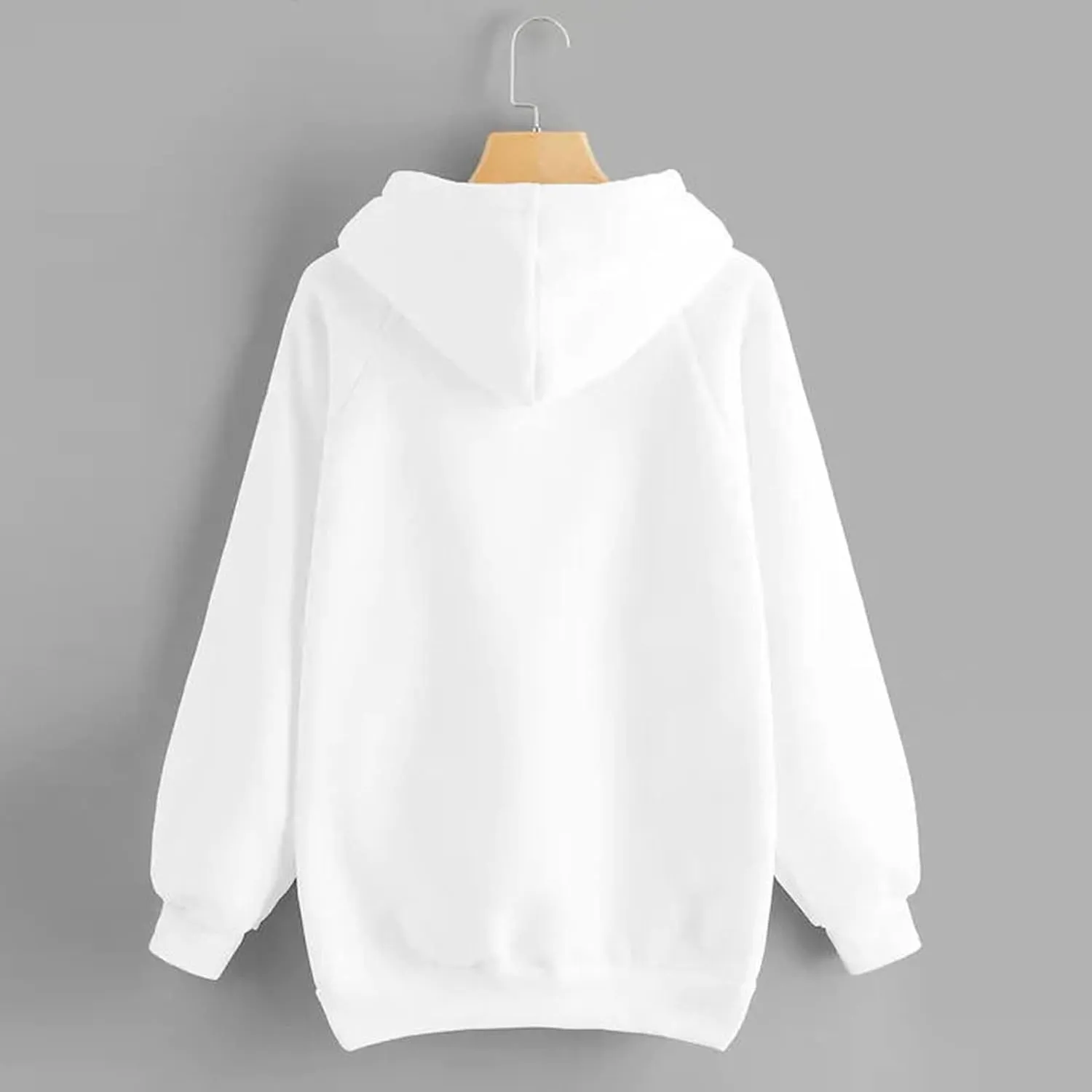 Lightweight Drawstring Hoodies for Women Fall Winter Solid Color Hooded Sweatshirt Oversized Long Sleeve Pullover Top