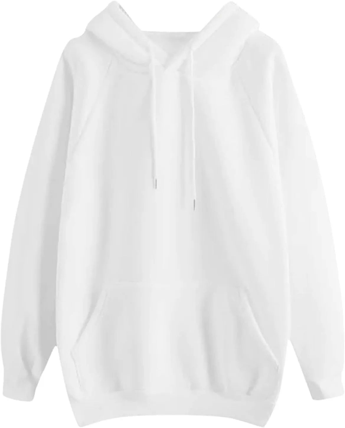 Lightweight Drawstring Hoodies for Women Fall Winter Solid Color Hooded Sweatshirt Oversized Long Sleeve Pullover Top