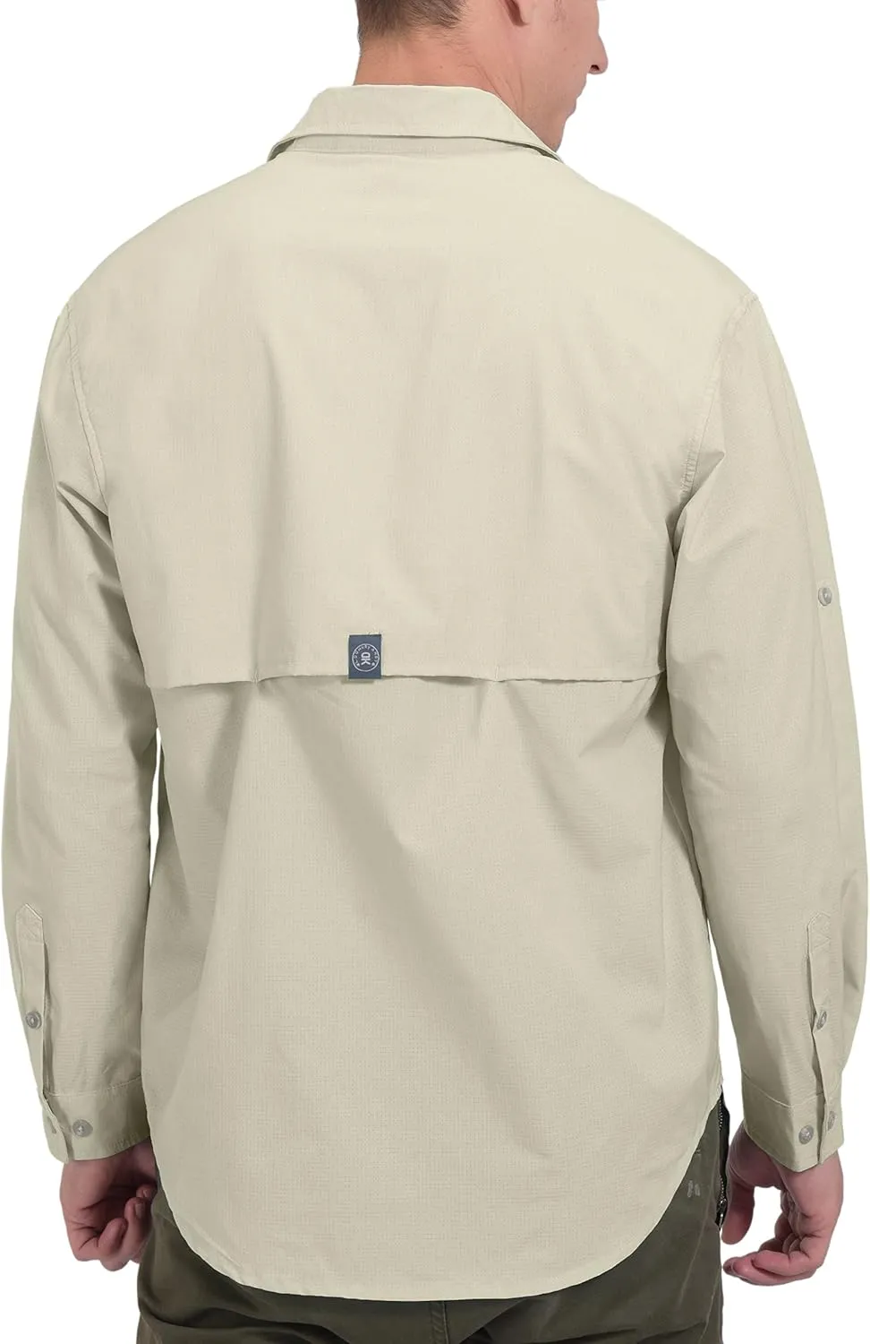 Little Donkey Andy Men's UPF 50  UV Protection Shirt, Breathable Long Sleeve Fishing Hiking Shirt, Air-Holes Tech