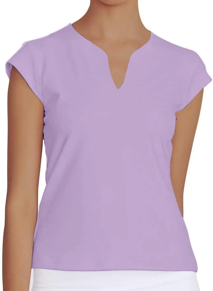 Meja Women Tennis Shirt Short Sleeve,V Neck Golf T Shirt Quick Dry Running Shirts Activewear