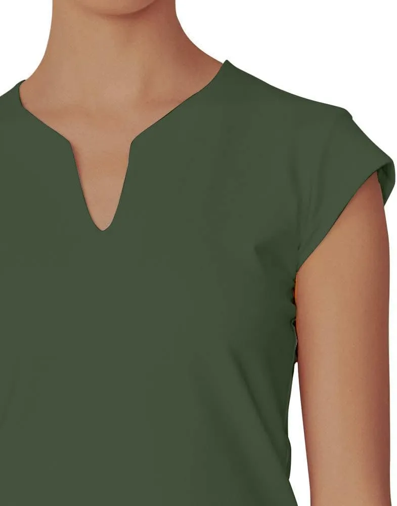 Meja Women Tennis Shirt Short Sleeve,V Neck Golf T Shirt Quick Dry Running Shirts Activewear