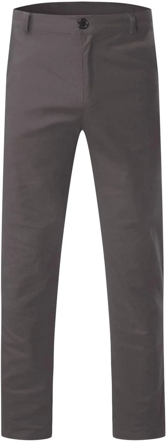 Men Mens Chino Pants Casual Stretch Waist Regular Fit Tactical Tapered Workout Trousers with Pockets Sweatpants for Mens