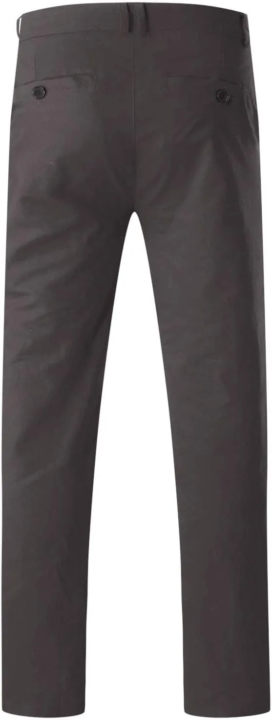 Men Mens Chino Pants Casual Stretch Waist Regular Fit Tactical Tapered Workout Trousers with Pockets Sweatpants for Mens