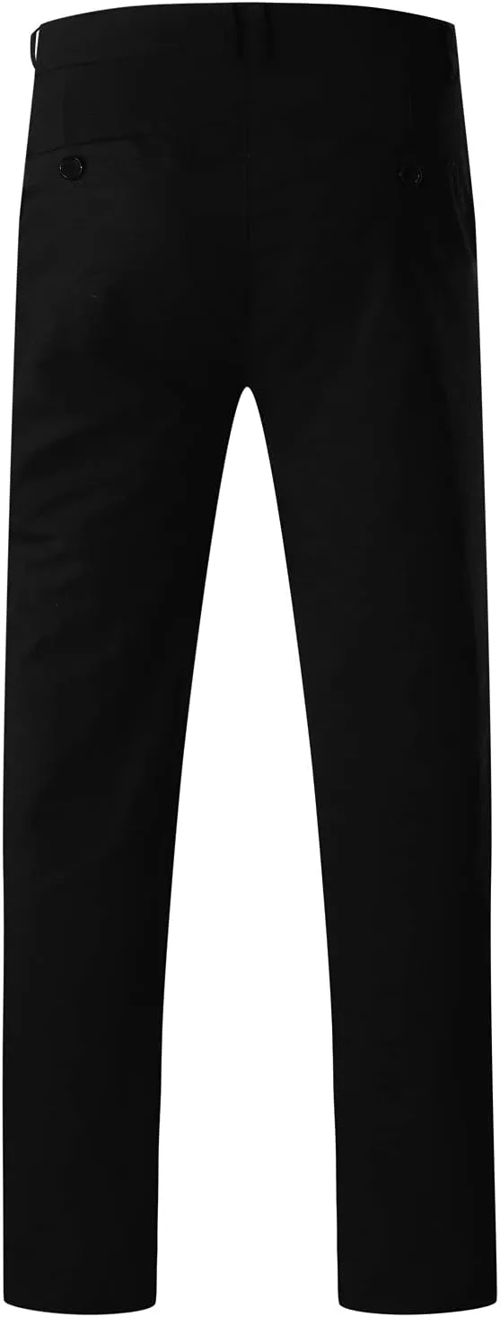 Men Mens Chino Pants Casual Stretch Waist Regular Fit Tactical Tapered Workout Trousers with Pockets Sweatpants for Mens