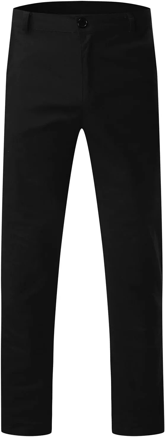 Men Mens Chino Pants Casual Stretch Waist Regular Fit Tactical Tapered Workout Trousers with Pockets Sweatpants for Mens