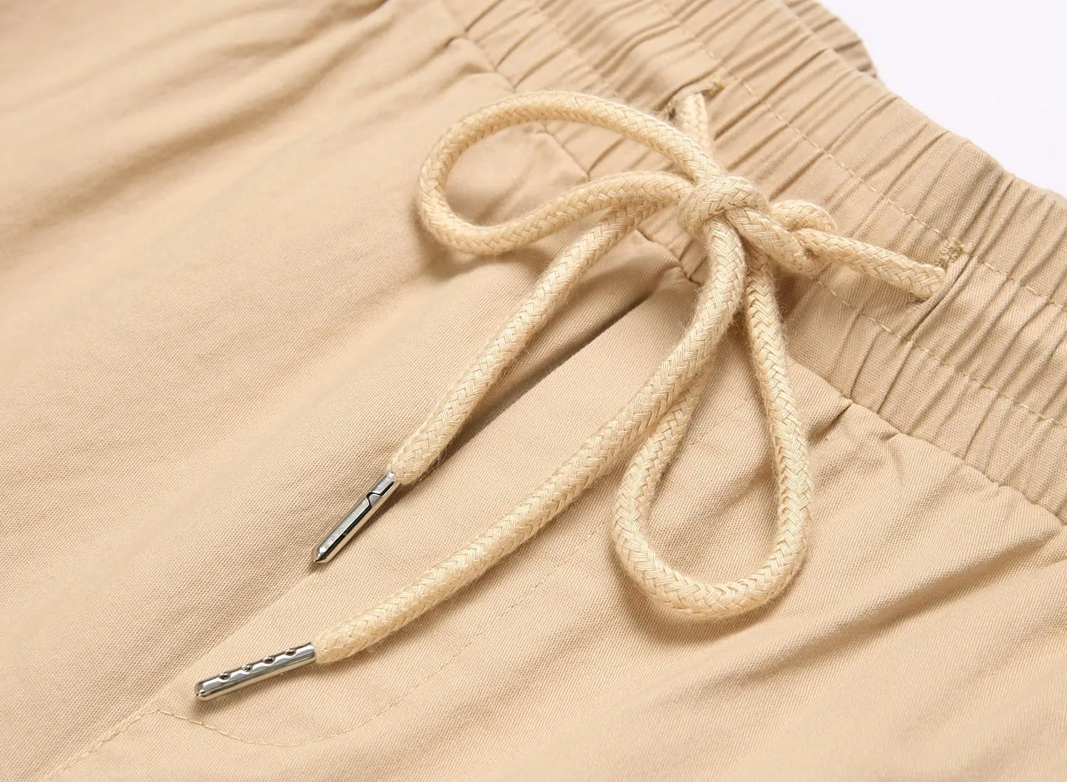 Mens Casual Cargo Joggers Pants Elastic Waist Slim Fit Stretch Chino Work Pants Twill Track Sweatpants Trousers