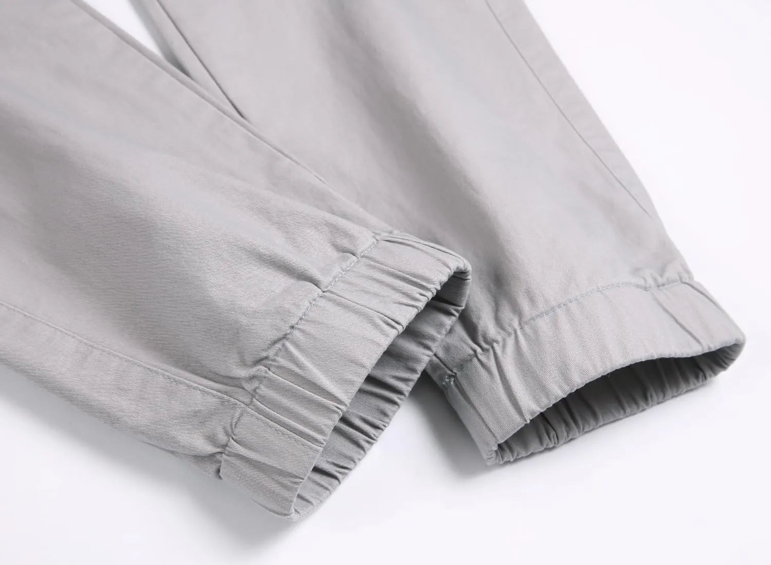 Mens Casual Cargo Joggers Pants Elastic Waist Slim Fit Stretch Chino Work Pants Twill Track Sweatpants Trousers