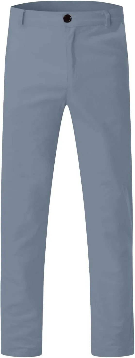 Men's Chino Pants Casual Stretch Waist Tapered Trousers with Pockets Loose Fit Joggers Pockets Tapered Sweatpants