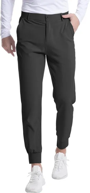 Men's Classic-Fit Casual Stretch Chino Pant Extreme Motion Flat Front Regular Straight Pant Tapered Golf Pants Trouser