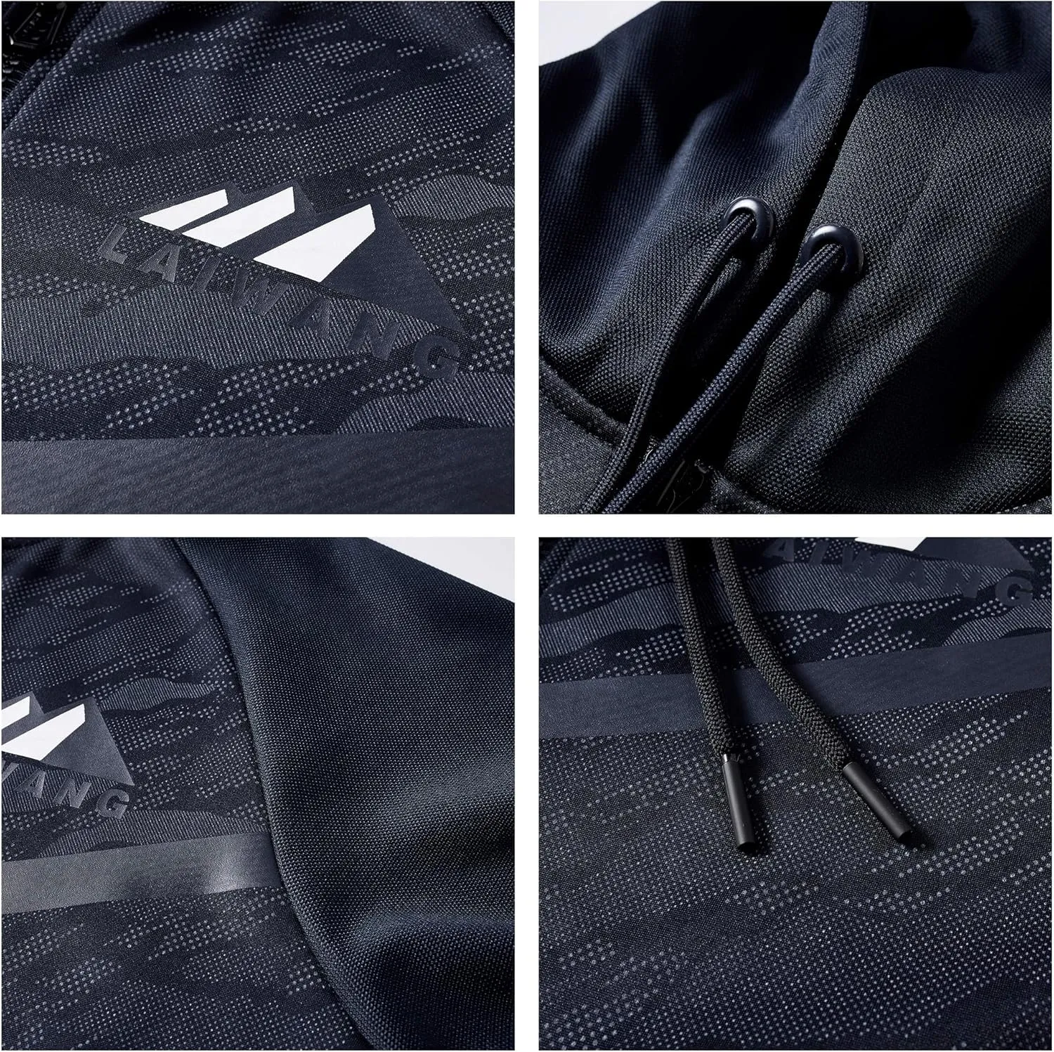 Men's Color Block Hoodie-Full Zip Ultimate Heavyweight Fleece Hoodie-Camo zip up hoodie With Kanga Pocket