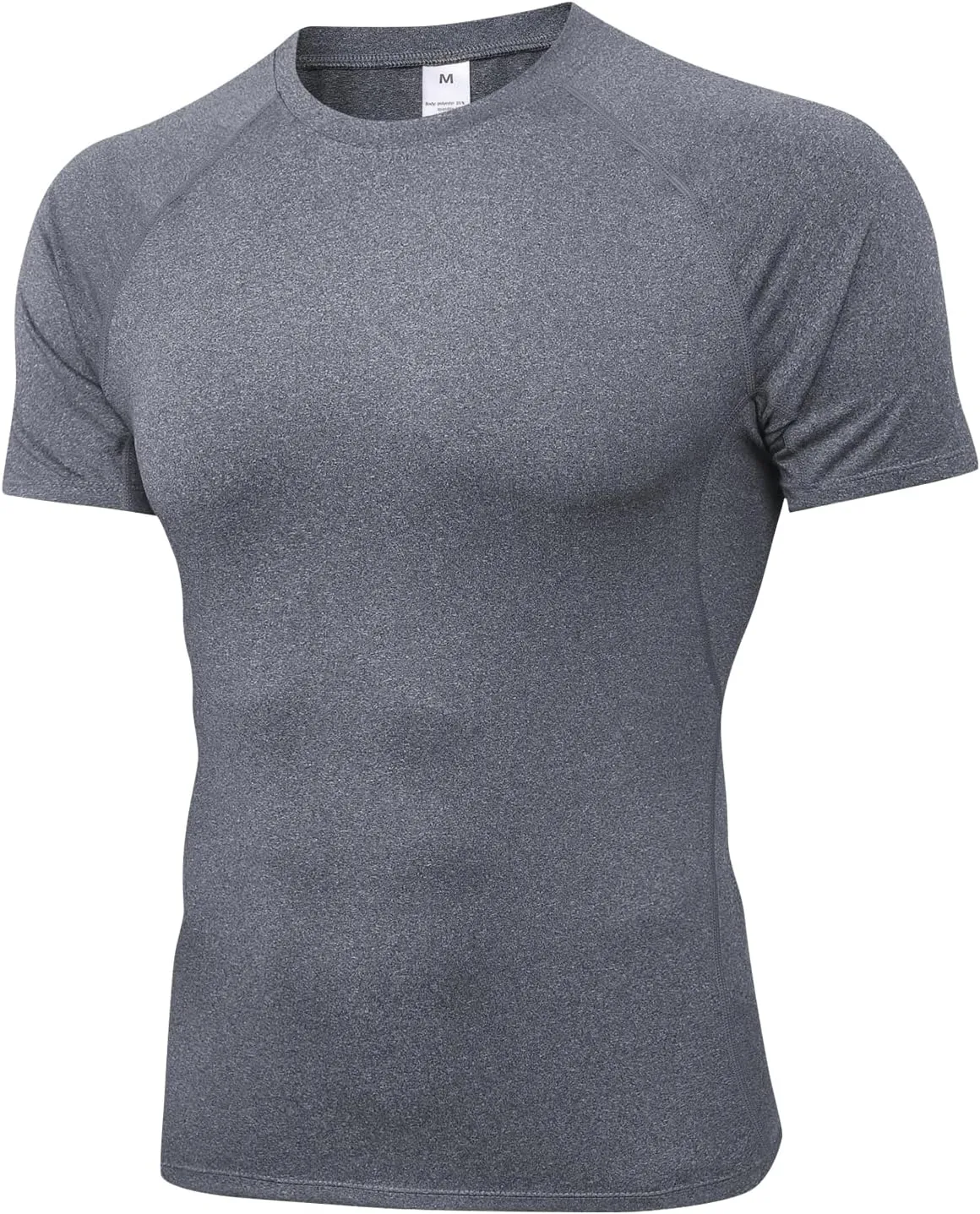 Men's Compression Shirt Short Sleeve Athletic Workout T Shirt Quick Dry Undershirts Baselayer Gym Tops