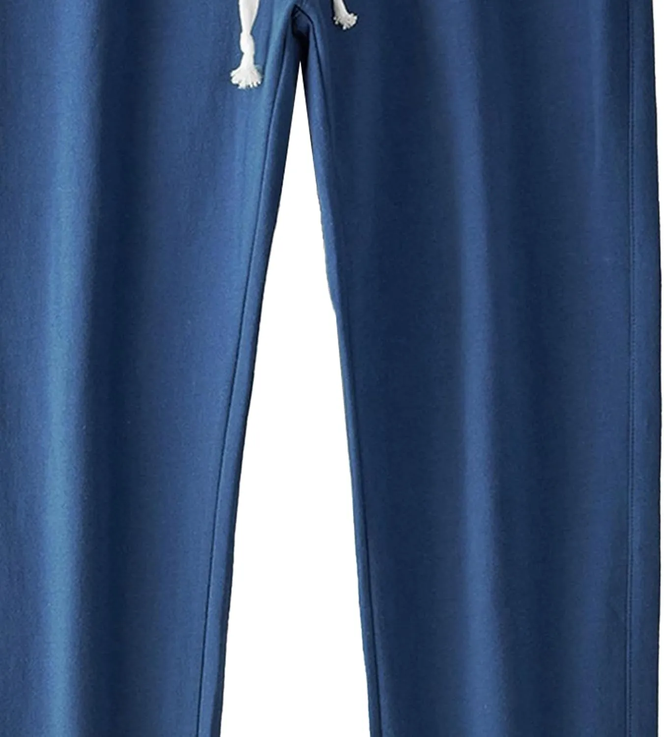 Men's Cotton Basic Comfort Outdoor Pants Straight Leg Drawstring Baggy Trousers Solid Casual Stretch Atletic Pants