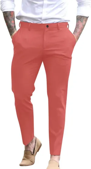 Mens Dress Pants Slim Fit Tapered Flat Front Travel Pant Business Casual Stretch Golf Dress Pants Work Slacks Trouser