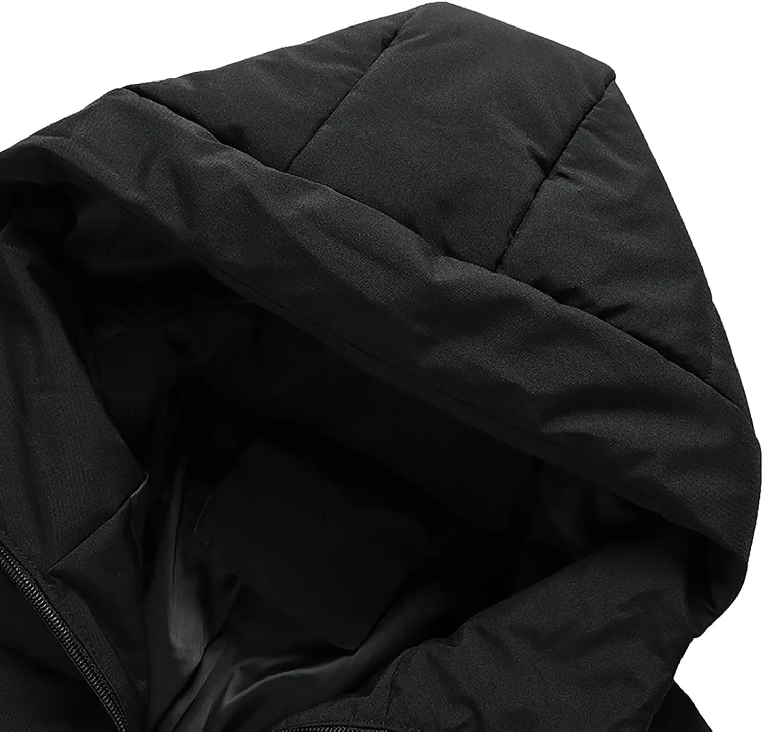 Men's Hooded 2024 Winter Coat Warm Puffer Jacket Thicken Cotton Coat with Removable Hood for Men Plus Size Windproof Outwear