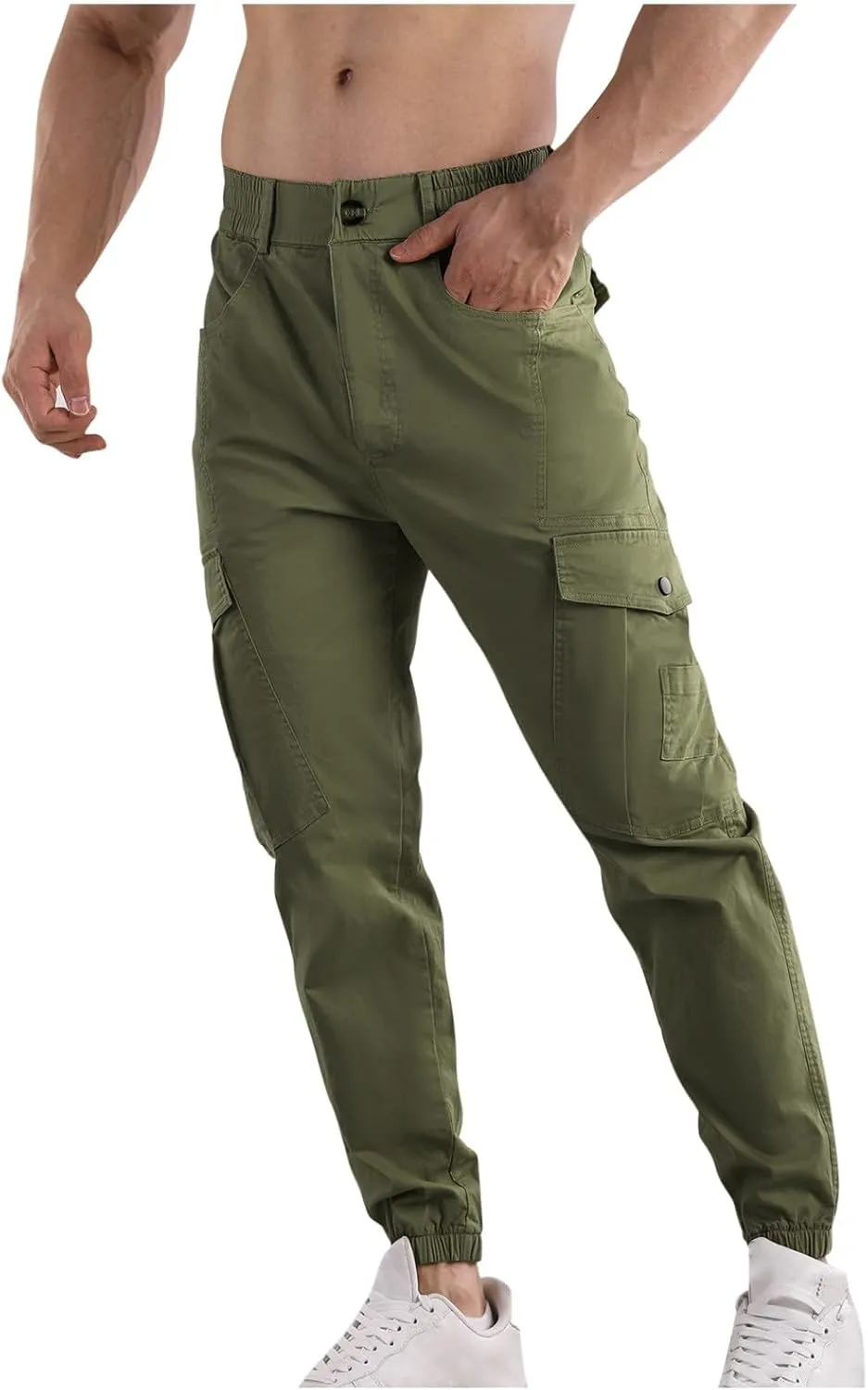 Men's Joggers Casual Lightweight Active Athletic Workout Pants Slim Fit Sports Casual Trendy Pants with Pocket