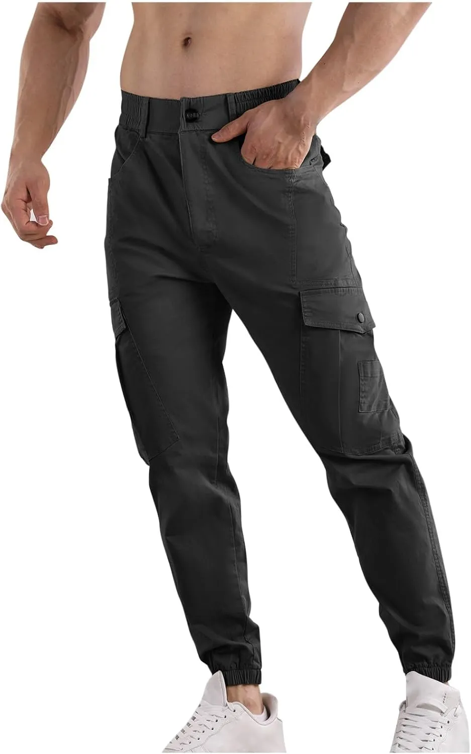 Men's Joggers Casual Lightweight Active Athletic Workout Pants Slim Fit Sports Casual Trendy Pants with Pocket