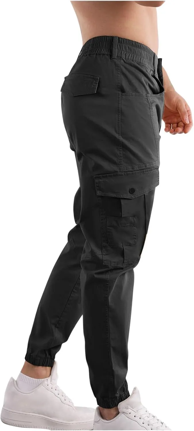 Men's Joggers Casual Lightweight Active Athletic Workout Pants Slim Fit Sports Casual Trendy Pants with Pocket