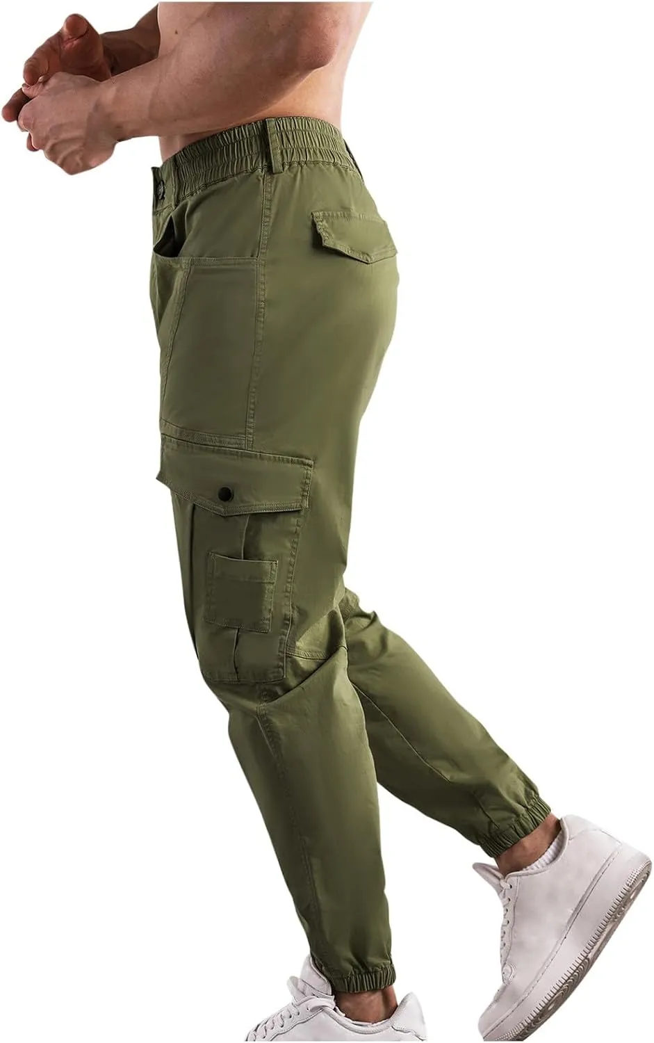 Men's Joggers Casual Lightweight Active Athletic Workout Pants Slim Fit Sports Casual Trendy Pants with Pocket