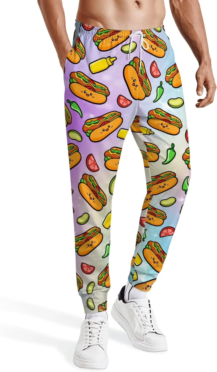 Mens Joggers Pants Corn Sweatpants Sports Trousers Casual Workout Pants