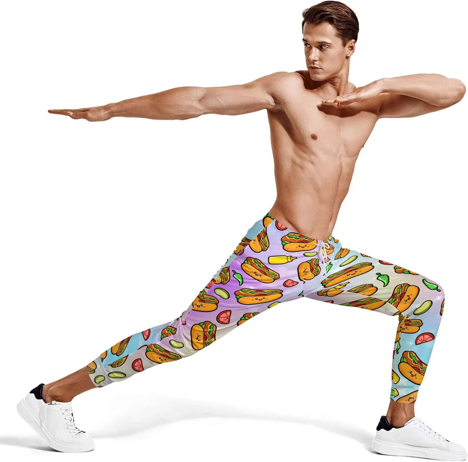 Mens Joggers Pants Corn Sweatpants Sports Trousers Casual Workout Pants