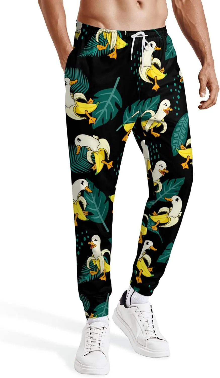 Mens Joggers Pants Corn Sweatpants Sports Trousers Casual Workout Pants