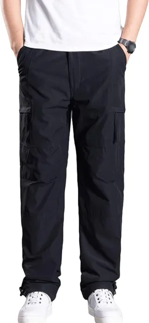Mens Pants Cargo Joggers Sweatpants Fashion Casual Stretch Athletic Pant Slim Fit Chino Trousers with Pockets