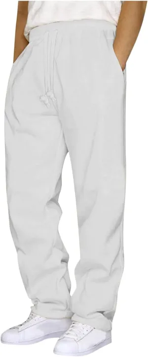 Men's Pants Elastic Waist Fashion Casual Regular Fit Pants for Men Trendy 2025 Spring Summer Vacation Sports Pants