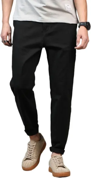 Men's Slim-Fit Casual Stretch Flat Front Khaki Pant Standard and Big & Tall Sizes Chino Pant