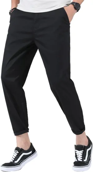 Men's Slim-Fit Casual Stretch Flat Front Khaki Pant Standard and Big & Tall Sizes Chino Pant