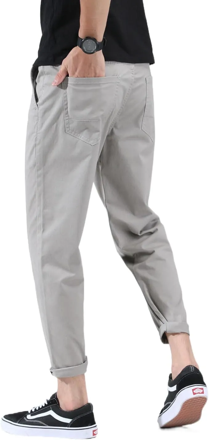 Men's Slim-Fit Casual Stretch Flat Front Khaki Pant Standard and Big & Tall Sizes Chino Pant