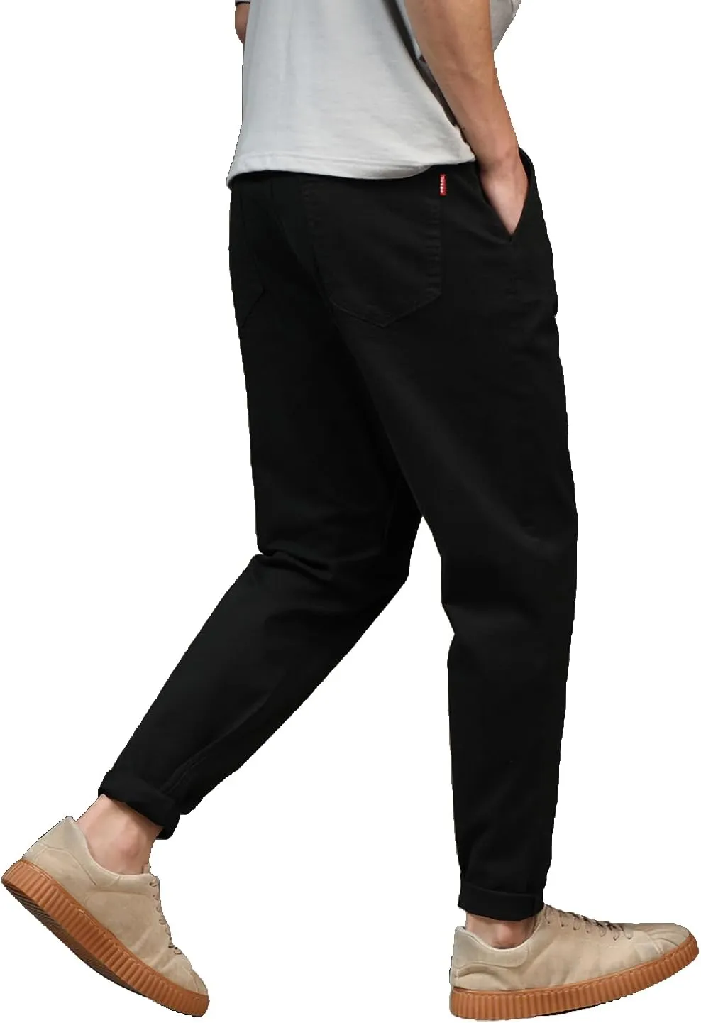 Men's Slim-Fit Casual Stretch Flat Front Khaki Pant Standard and Big & Tall Sizes Chino Pant