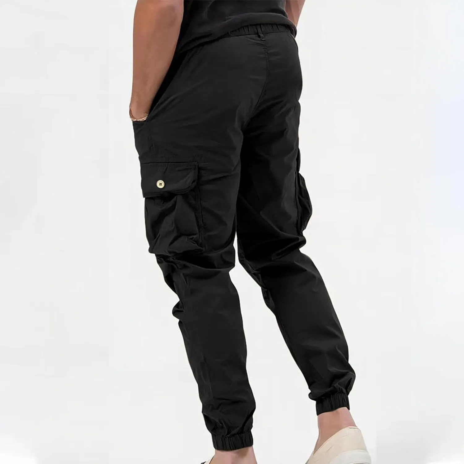 Men's Waterproof Hiking Pants Slim Fit Lightweight Cargo Joggers Stretch Quick Dry Outdoor Pants with Pockets