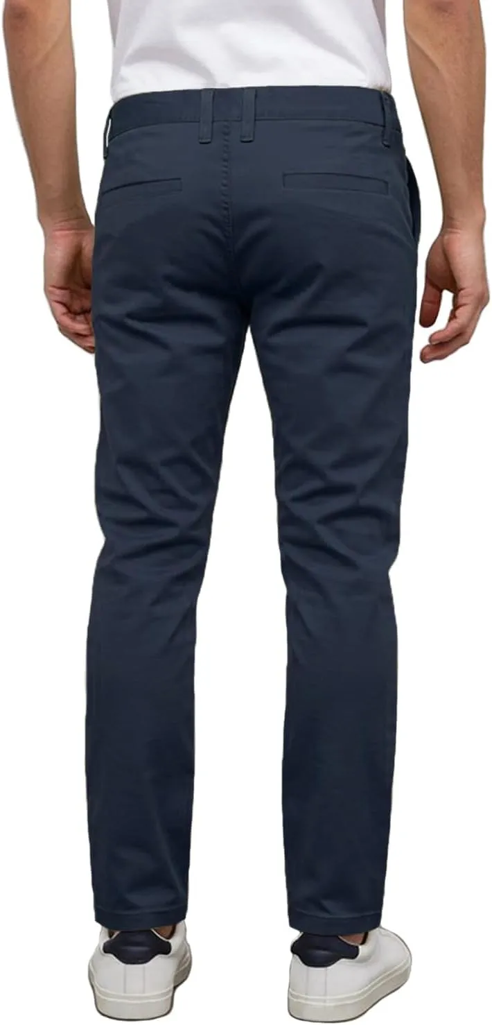 Mersenne Men's Slim Fit Casual Stretch Chino Pants