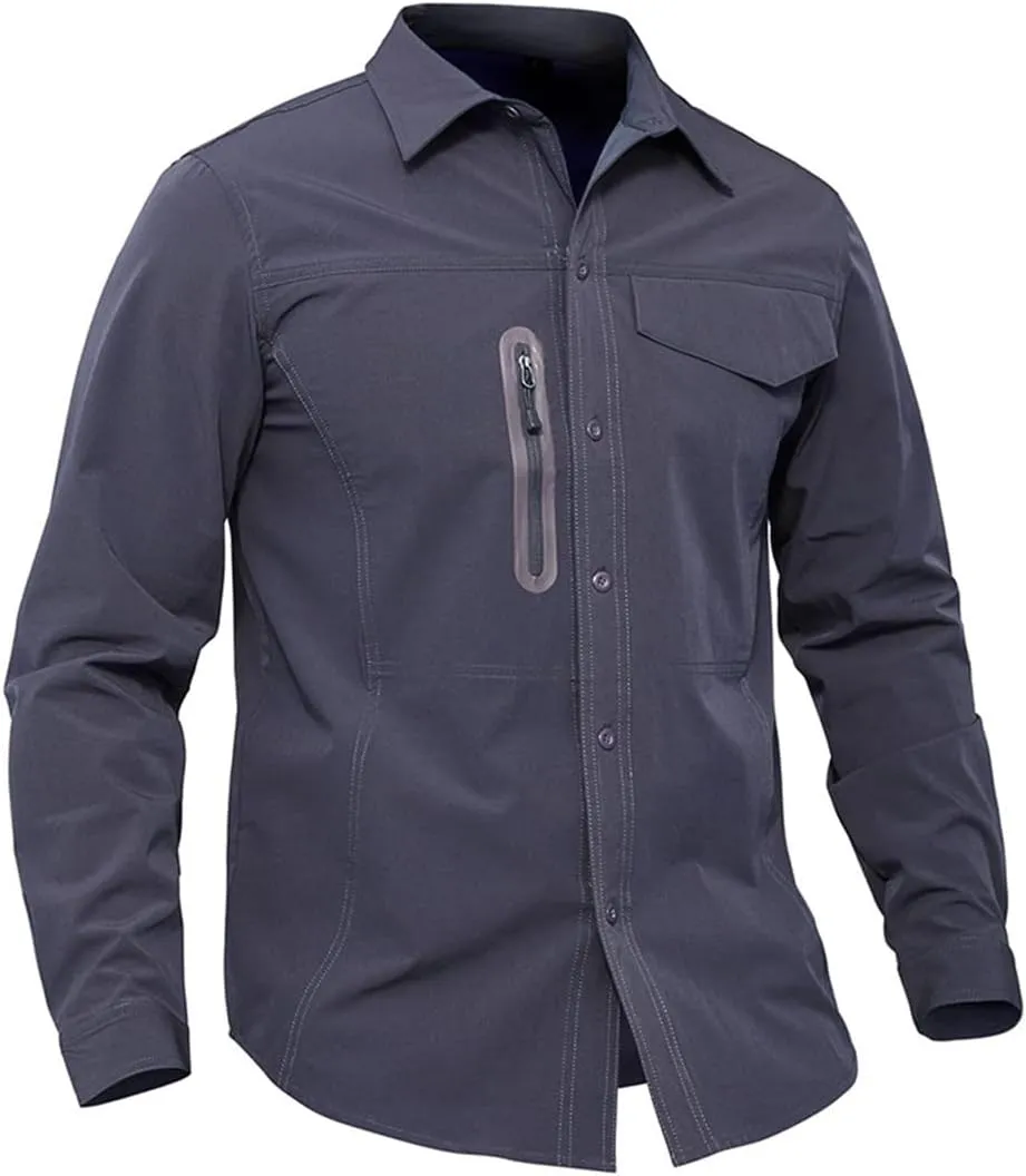Military Tactical Shirt Men Thin Breathable Stretch Combat Shirts Casual Quick Dry Long Sleeve Shirt