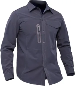 Military Tactical Shirt Men Thin Breathable Stretch Combat Shirts Casual Quick Dry Long Sleeve Shirt