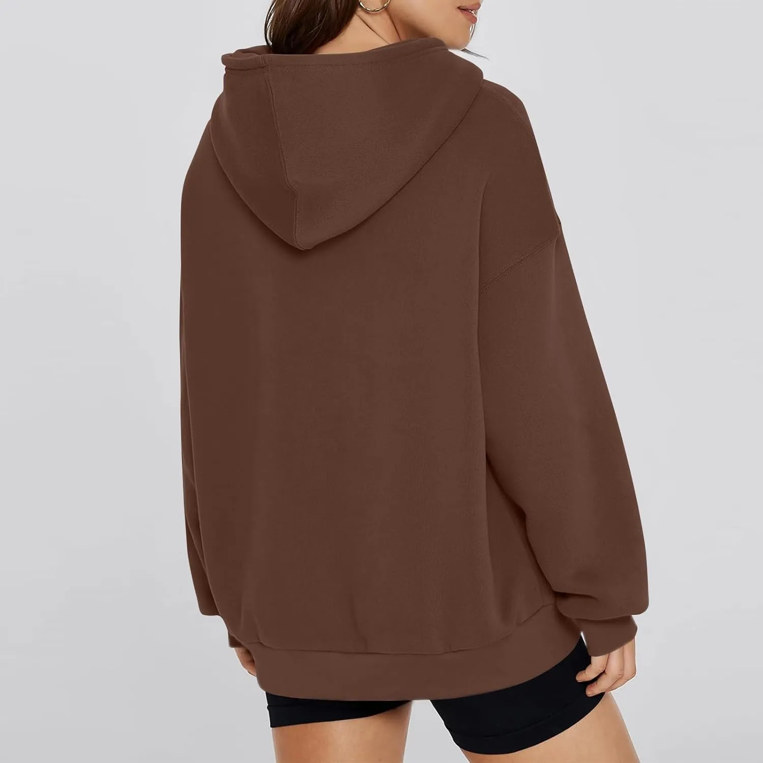 Oversized Essentials Hoodies for Women Loose Fit Fleece Sweatshirts with Pockets Long Sleeve Hooded Pullover