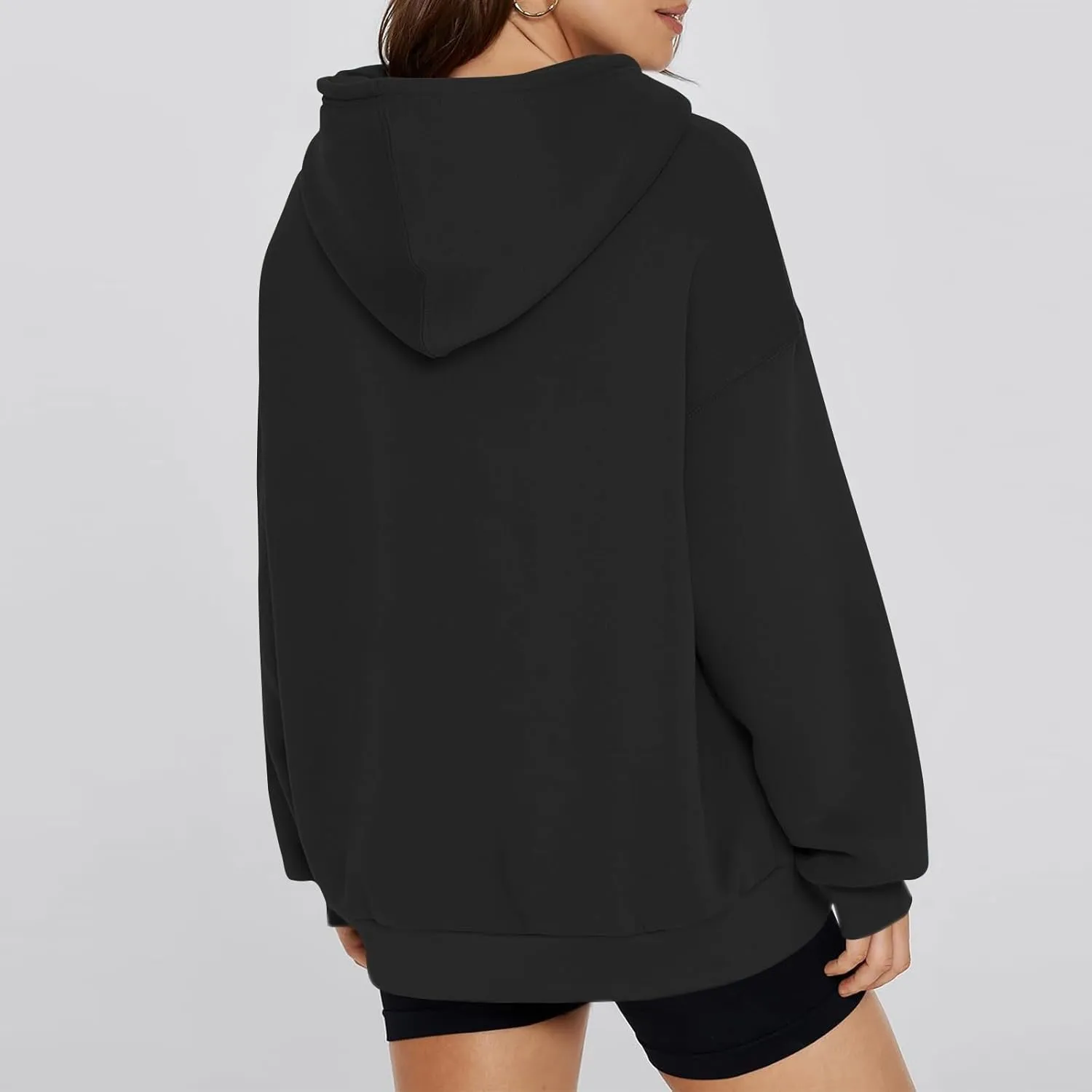 Oversized Essentials Hoodies for Women Loose Fit Fleece Sweatshirts with Pockets Long Sleeve Hooded Pullover