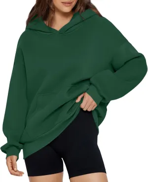 Oversized Essentials Hoodies for Women Loose Fit Fleece Sweatshirts with Pockets Long Sleeve Hooded Pullover