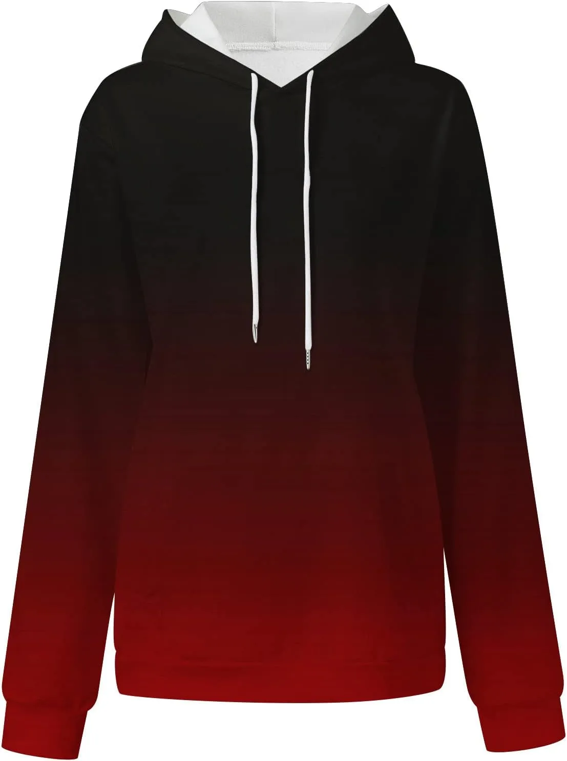 Oversized Hoodies For Women Fall Fashion 2023 Drop Shoulder Long Sleeve Hooded Sweatshirt Gradient Color y2k Clothes