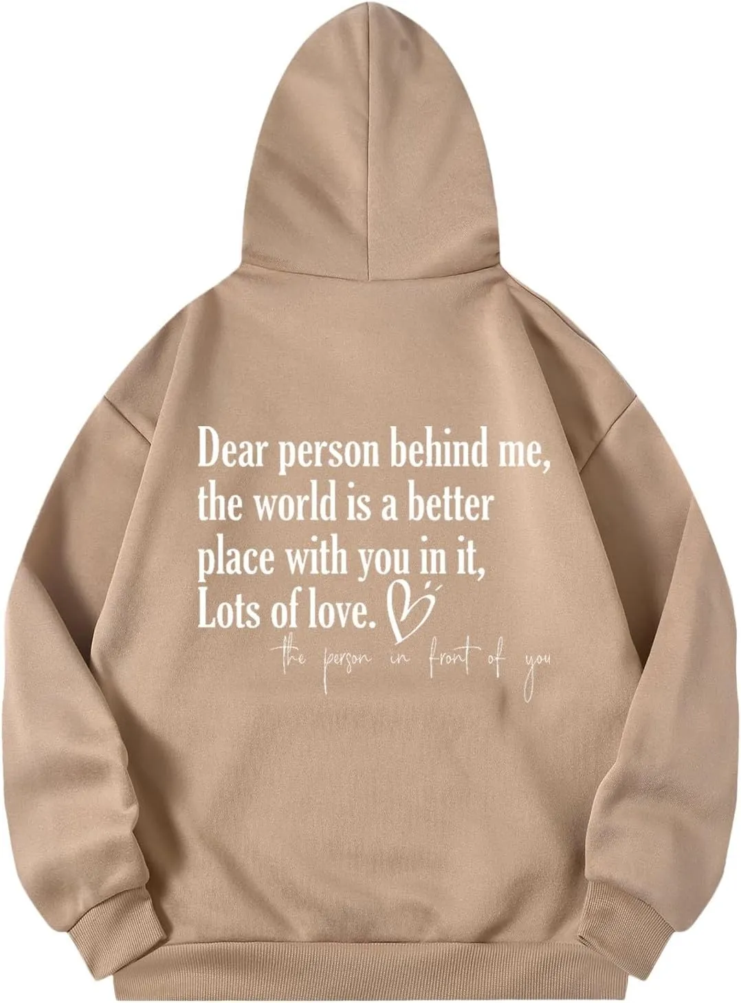 Oversized Hoodies for Women Fleece Casual Long Sleeve Letter Graphic Print Hoodie Sweatshirts Drawstring Pullover Pocket